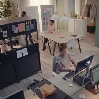 IKEA TROTTEN Corp cu usi glisante, antracit, 80x55x75 cm