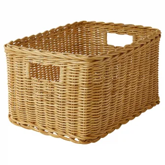 IKEA TRUMMIS Cos, lucrat manual ratan, 25x35x20 cm