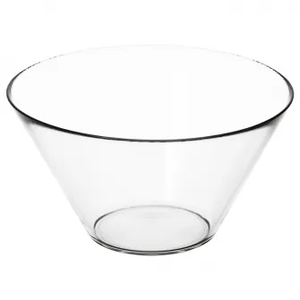 IKEA TRYGG Bol, sticla transparenta, 28 cm
