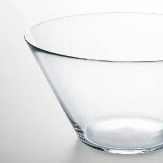 IKEA TRYGG Bol, sticla transparenta, 28 cm