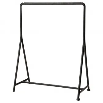 IKEA TURBO Suport haine interior/exterior, negru, 117x59 cm