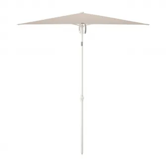 IKEA TVETÖ Umbrela soare, inclinat/gri-bej alb, 180x145 cm