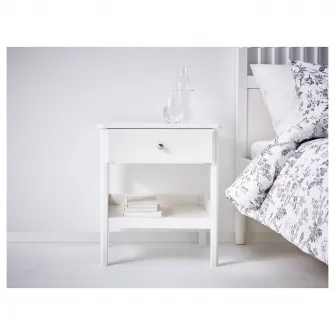 IKEA TYSSEDAL Noptiera, alb, 51x40 cm