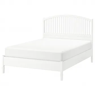 IKEA TYSSEDAL Cadru pat, alb/Luröy, 140x200 cm