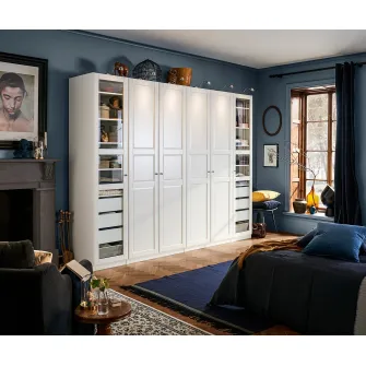 IKEA TYSSEDAL Usa cu balamale, alb, 50x229 cm