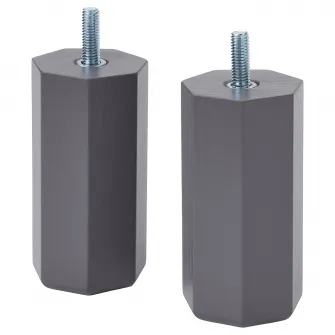 IKEA ULLARP Picior, gri inchis, 10 cm