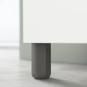 IKEA ULLARP Picior, gri inchis, 10 cm