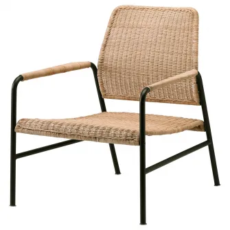 IKEA ULRIKSBERG Fotoliu, ratan/antracit