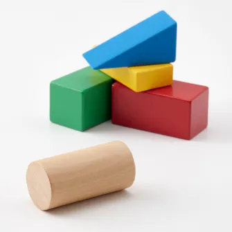 IKEA UNDERHÅLLA Set de construit din lemn, 40 piese, multicolor