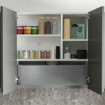 IKEA UNDERVERK Hota incorporata, inox, 80 cm