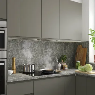 IKEA UNDERVERK Hota incorporata, inox, 80 cm