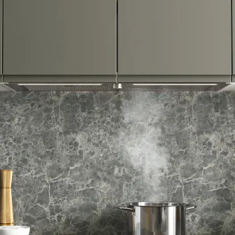 IKEA UNDERVERK Hota incorporata, inox, 80 cm