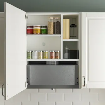 IKEA UNDERVERK Hota incorporata, inox, 60 cm