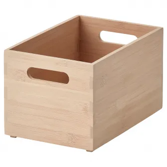 IKEA UPPDATERA Cutie depozitare, bambus deschis, 16x24x15 cm