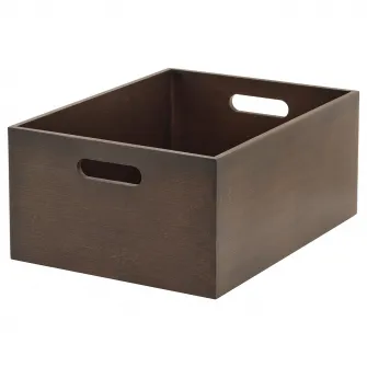 IKEA UPPDATERA Cutie depozitare, bambus inchis, 24x32x15 cm