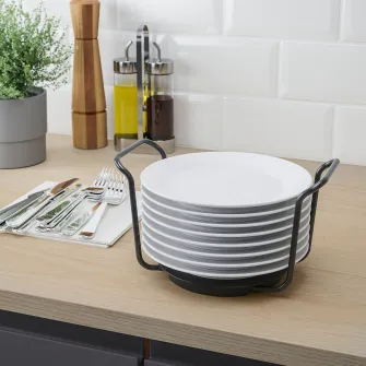 IKEA UPPDATERA Suport farfurii, antracit, 15-23 cm