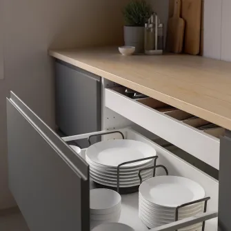 IKEA UPPDATERA Suport farfurii, antracit, 19-31 cm