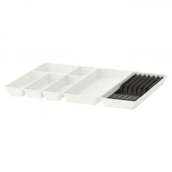 IKEA UPPDATERA Tacamuri+tavi ust/tava+suport cutit, alb/antracit, 72x50 cm