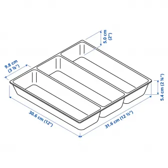 IKEA UPPDATERA Tava tacamuri, alb, 32x31 cm