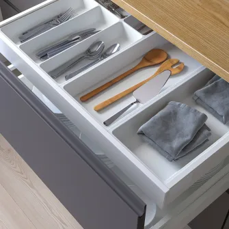 IKEA UPPDATERA Tava tacamuri/2 tavi ustensile, alb, 72x50 cm