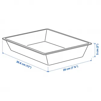 IKEA UPPDATERA Tava ustensile, alb, 20x31 cm