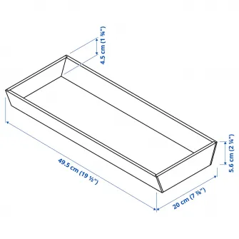 IKEA UPPDATERA Tava ustensile, bambus deschis, 20x50 cm