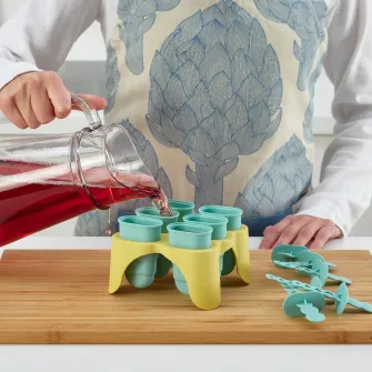 IKEA UPPFYLLD Forma inghetata, turcoaz/galben