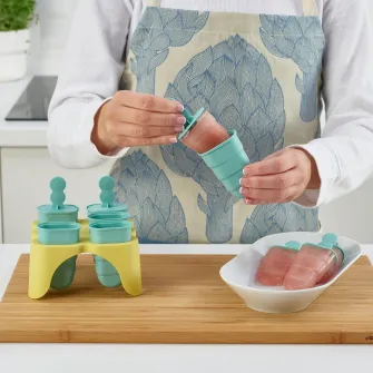 IKEA UPPFYLLD Forma inghetata, turcoaz/galben