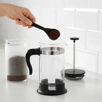 IKEA UPPHETTA Filtru cafea/ceai, sticla/inox, 1 l