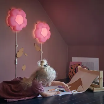 IKEA UPPLYST Aplica LED, floare lila