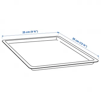 IKEA UPPSNOFSAD Capac, negru, 35x25 cm