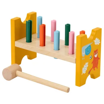 IKEA UPPSTÅ Joc cu ciocan, multicolor