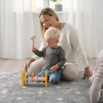 IKEA UPPSTÅ Joc cu ciocan, multicolor
