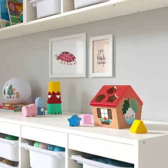 IKEA UPPSTÅ Joc cu forme, multicolor