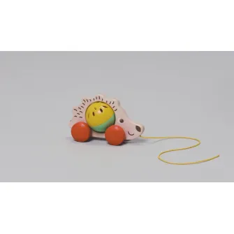 IKEA UPPSTÅ Jucarie de tras, arici/multicolor