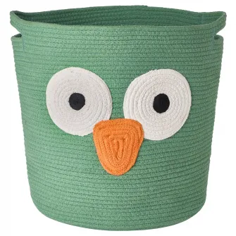 IKEA UPPSTÅ Sacosa depozitare, impletit/verde, 35 cm
