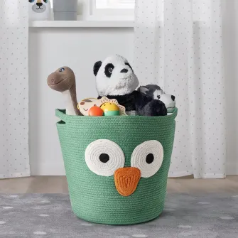 IKEA UPPSTÅ Sacosa depozitare, impletit/verde, 35 cm