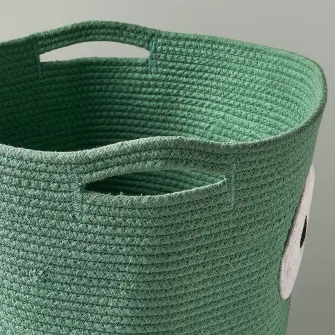 IKEA UPPSTÅ Sacosa depozitare, impletit/verde, 35 cm
