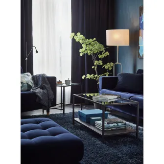 IKEA UPPVIND Lampadar, nichelat/alb, 150 cm