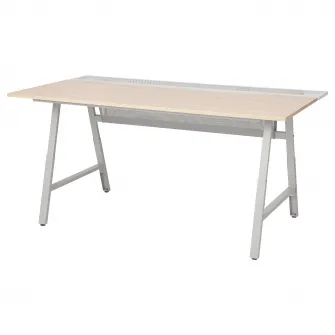IKEA UTESPELARE Birou de gaming, aspect frasin/gri, 160x80 cm