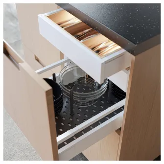 IKEA UTRUSTA Front sertar, jos, alb, 40 cm