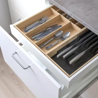 IKEA UTRUSTA Front sertar, jos, alb, 60 cm