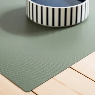 IKEA UTSÅDD Suport bol mancare animale, gri-verde, 33x50 cm