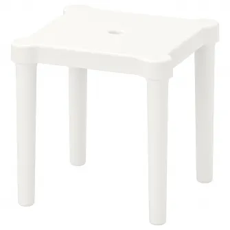 IKEA UTTER Taburet pentru copii, interior/exterior/alb