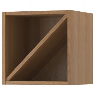 IKEA VADHOLMA Etajera sticle vin, maro/frasin lacuit, 40x37x40 cm