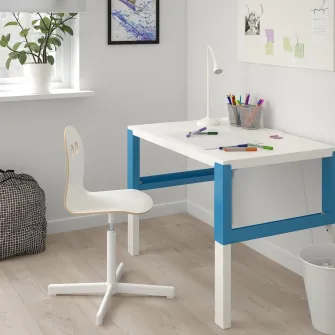IKEA VALFRED / SIBBEN Scaun birou copii, alb