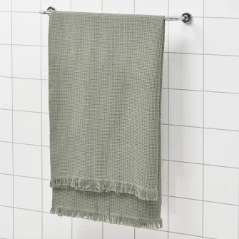 IKEA VALLASÅN Prosop baie, verde deschis, 100x150 cm