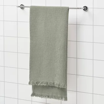 IKEA VALLASÅN Prosop baie, verde deschis, 70x140 cm