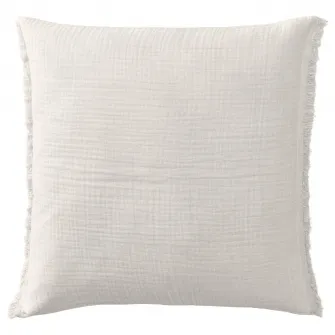 IKEA VALLKRASSING Fata perna, alb murdar, 50x50 cm