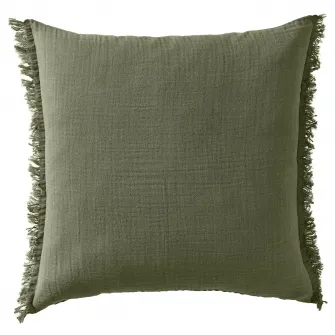 IKEA VALLKRASSING Fata perna, gri-verde, 50x50 cm